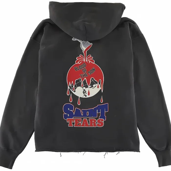 Black Saint Michaels Denim Tears Hoodie