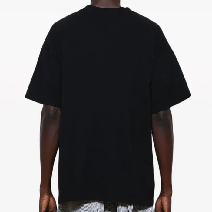 Black Saint Michaels Logo Printed Cotton Tee