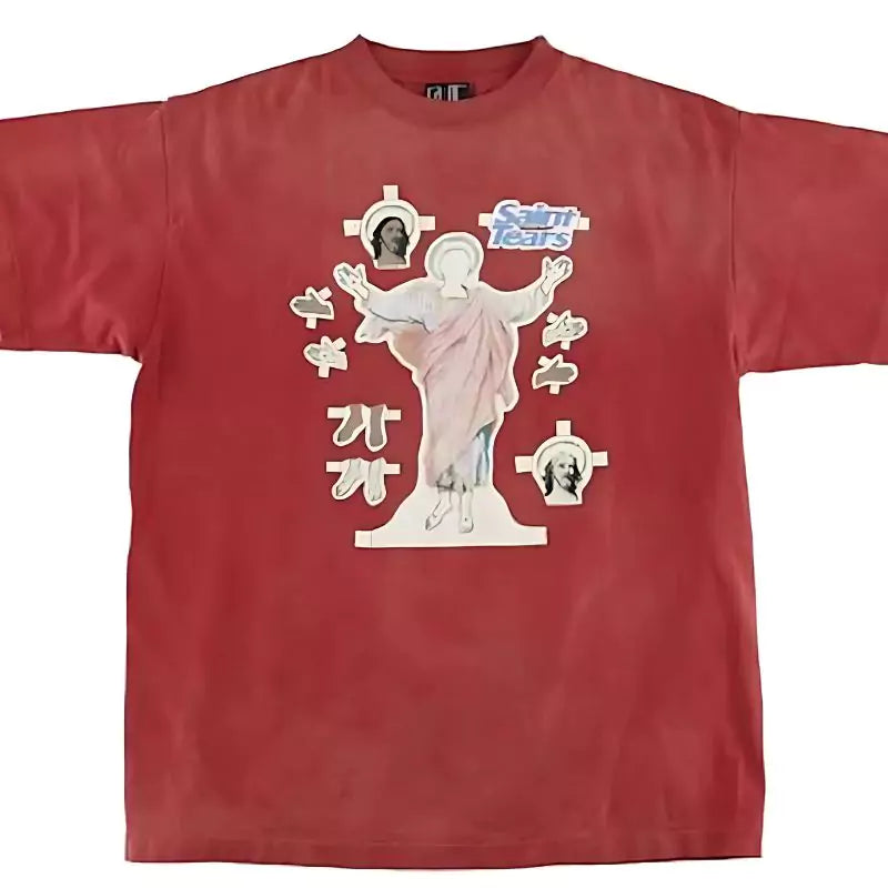 Red Saint Michaels Tears T Shirt