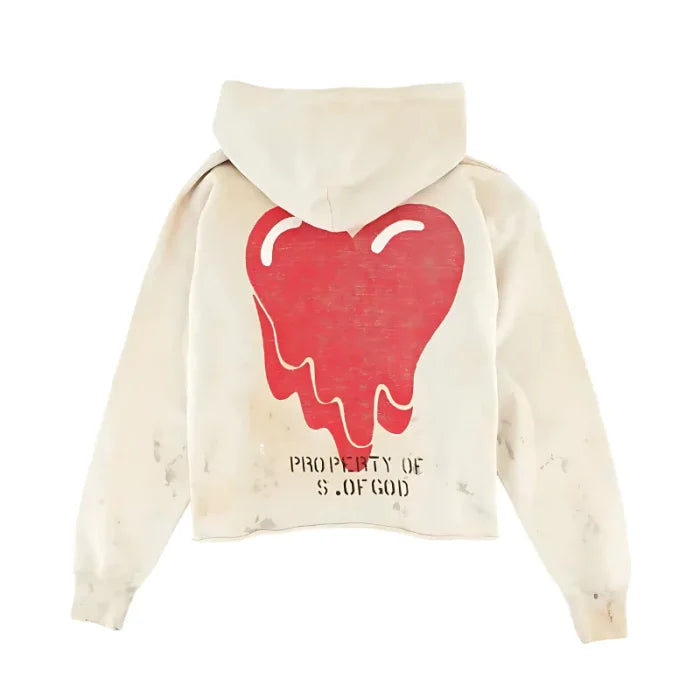 Beige Saint Mxxxxxx Emotionally Hoodie