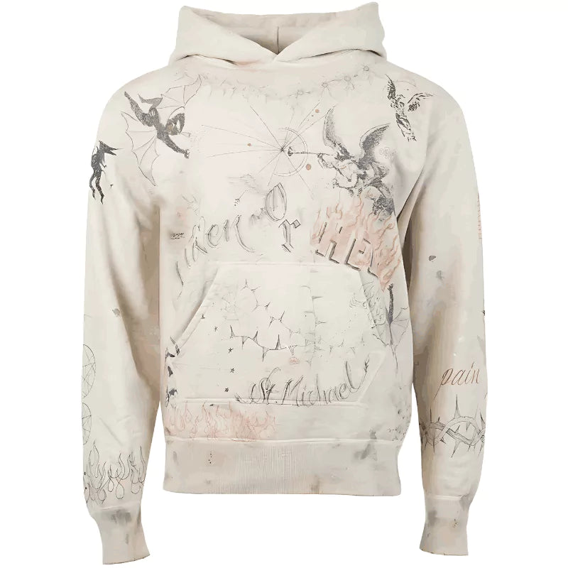 Beige St Michael Hoodie