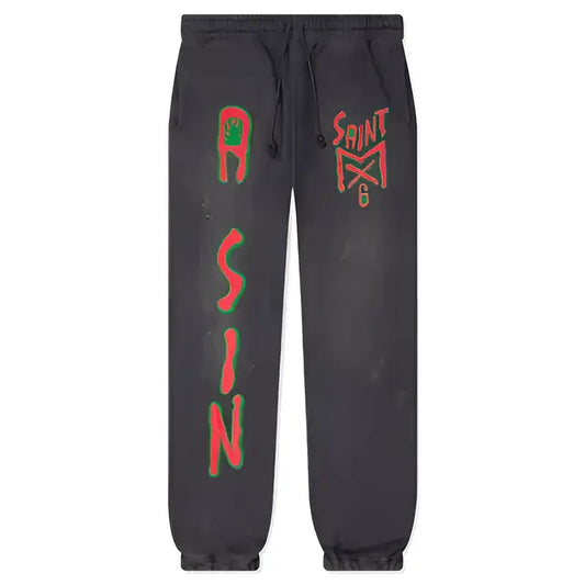 Black MX6 Saint Michaels Sweatpants
