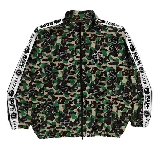 Green BAPE x Saint Michaels Varsity Jacket