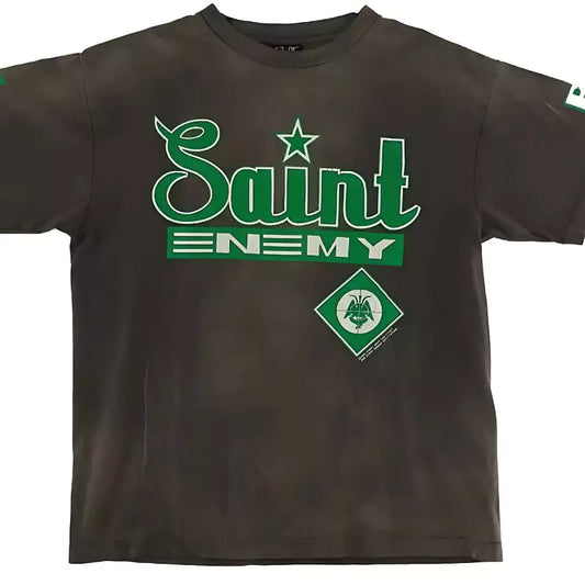 Black/Green Saint Shirt Saint Enemy