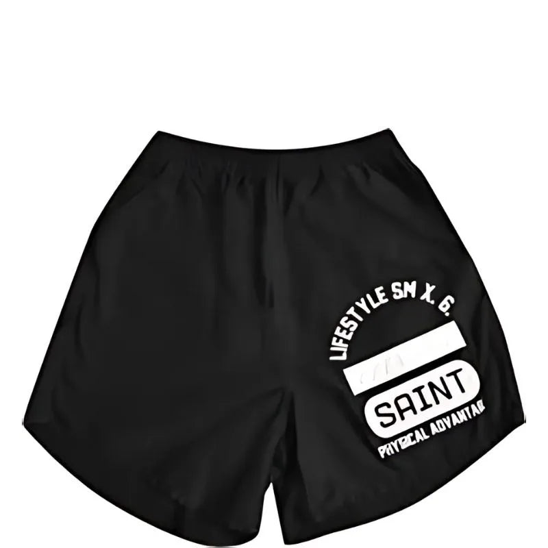Saint White/Black Shorts